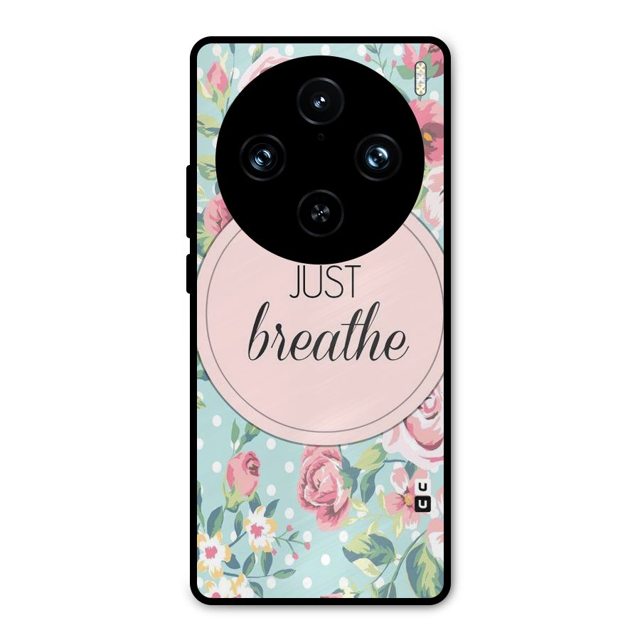 Floral Bloom Metal Back Case for Vivo X100 Pro