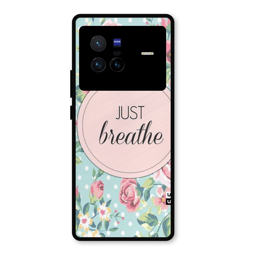 Floral Bloom Metal Back Case for Vivo X80
