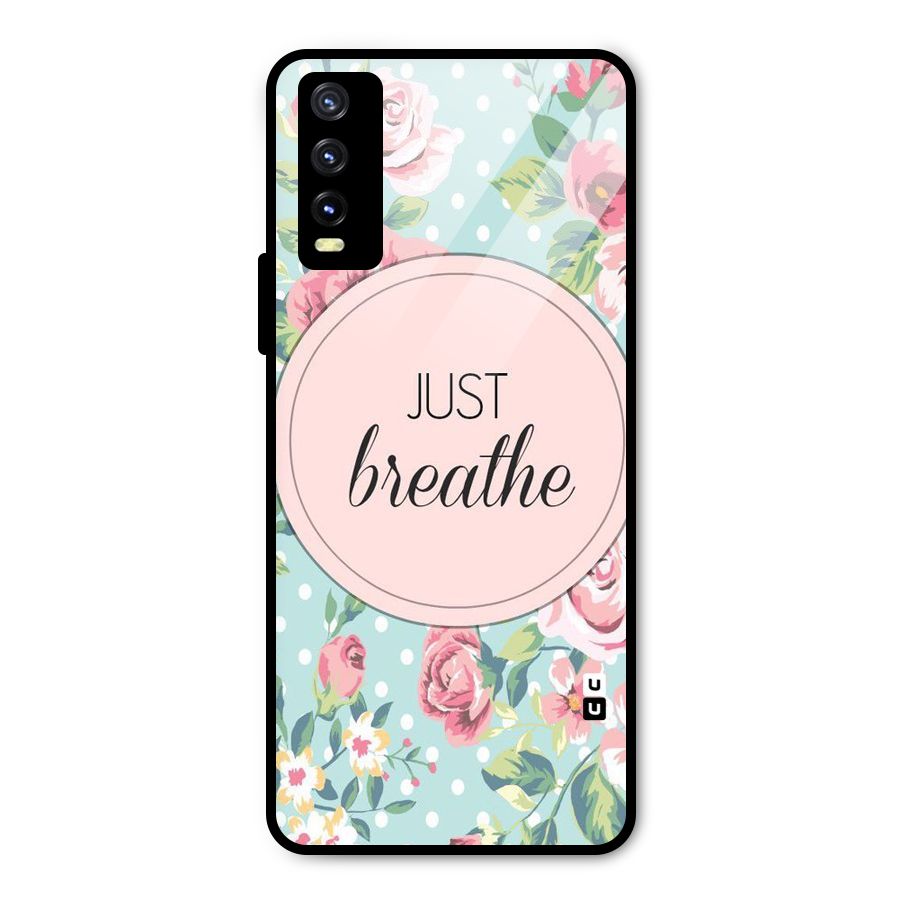 Floral Bloom Metal Back Case for Vivo Y20 2021