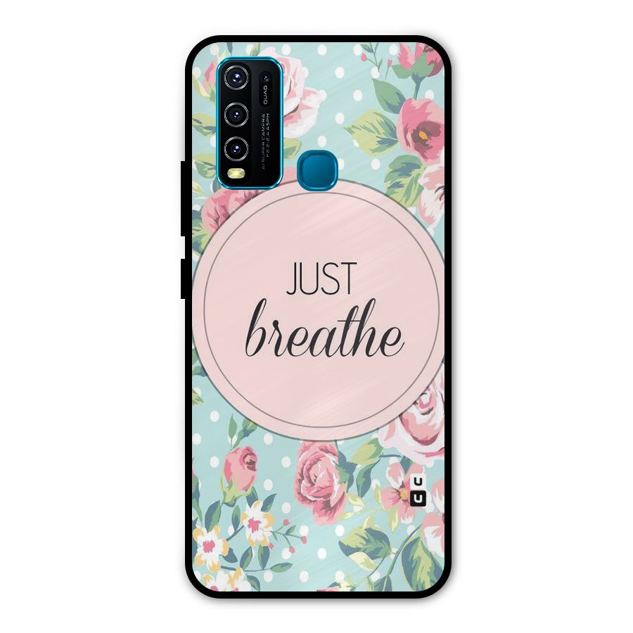 Floral Bloom Metal Back Case for Vivo Y50