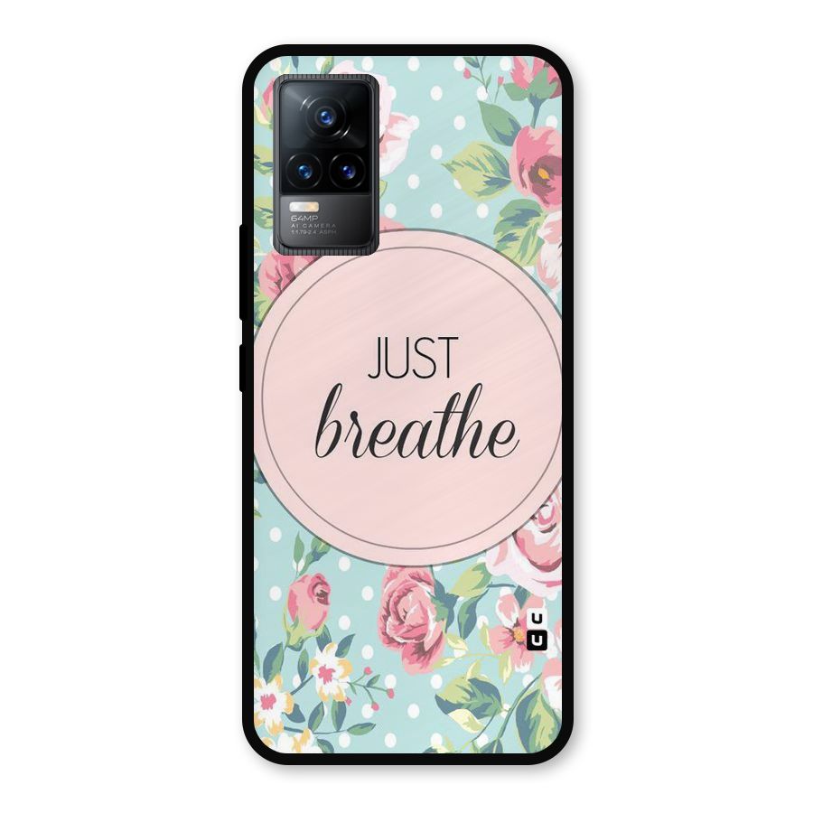 Floral Bloom Metal Back Case for Vivo Y73