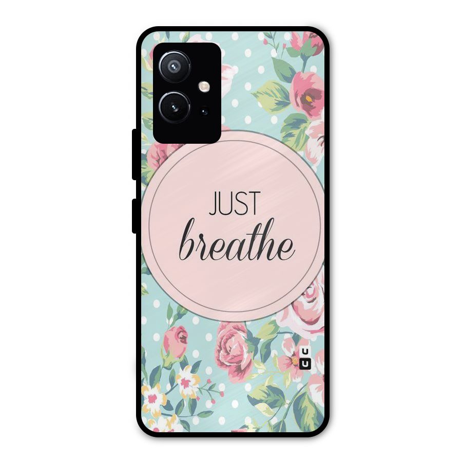 Floral Bloom Metal Back Case for Vivo Y75 5G
