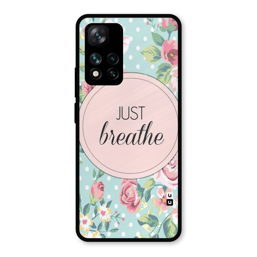 Floral Bloom Metal Back Case for Xiaomi 11i Hypercharge 5G