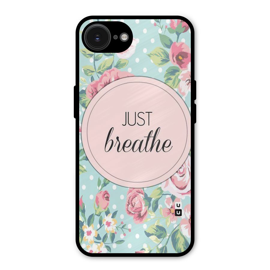 Floral Bloom Metal Back Case for iPhone 16e