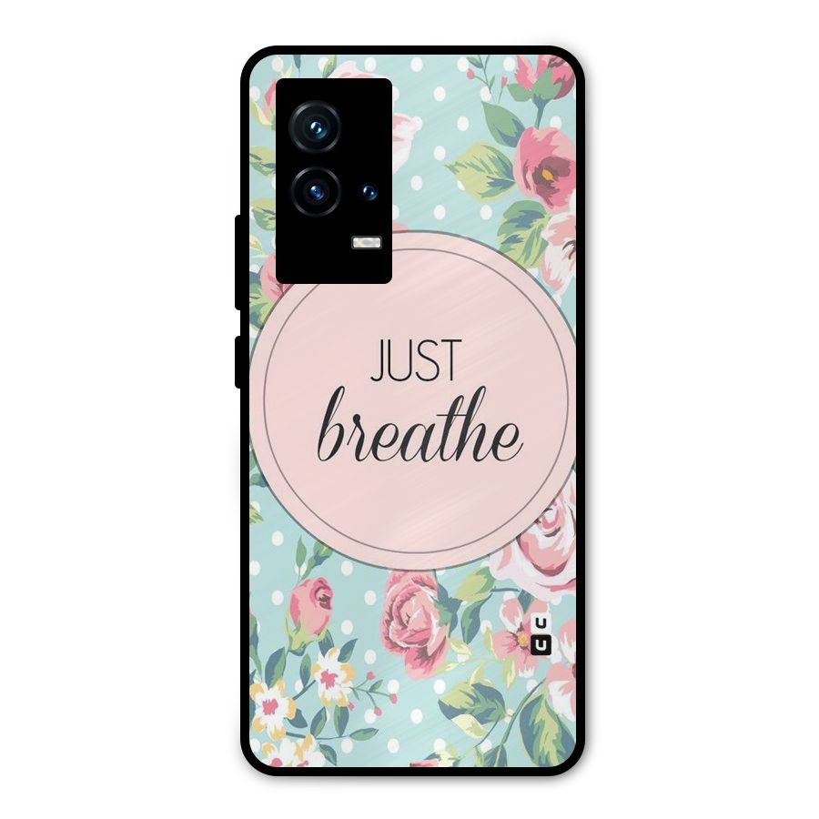 Floral Bloom Metal Back Case for iQOO 9 5G