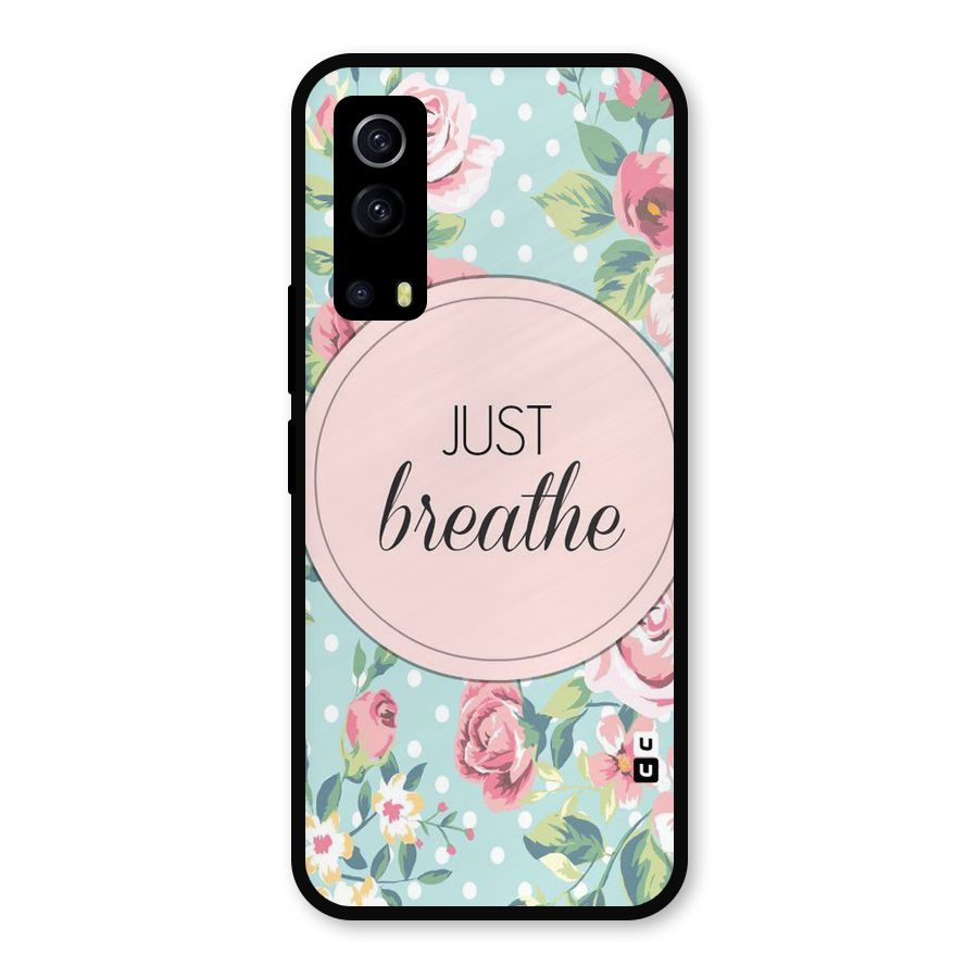 Floral Bloom Metal Back Case for iQOO Z3