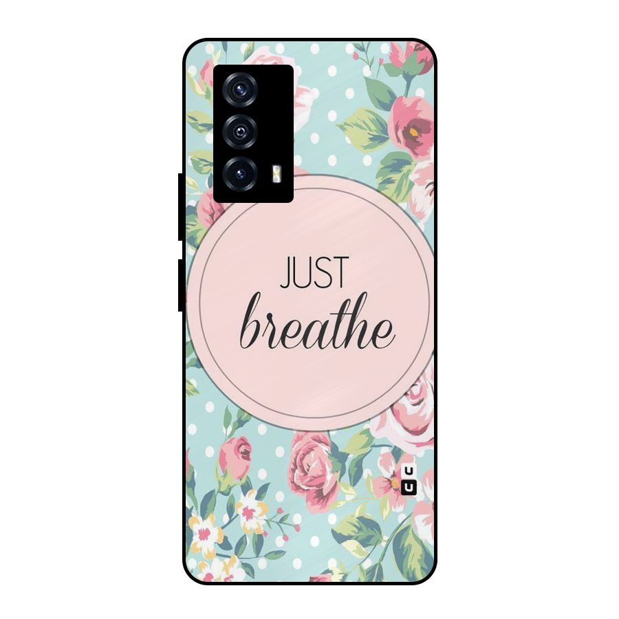 Floral Bloom Metal Back Case for iQOO Z5
