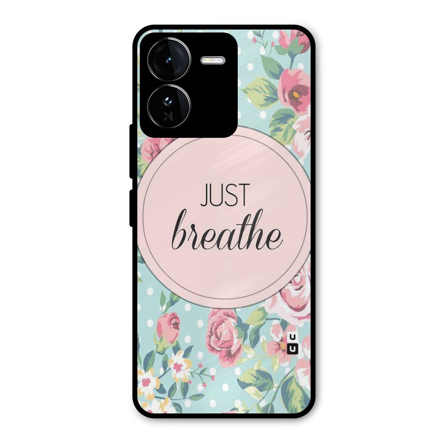 Floral Bloom Metal Back Case for iQOO Z9