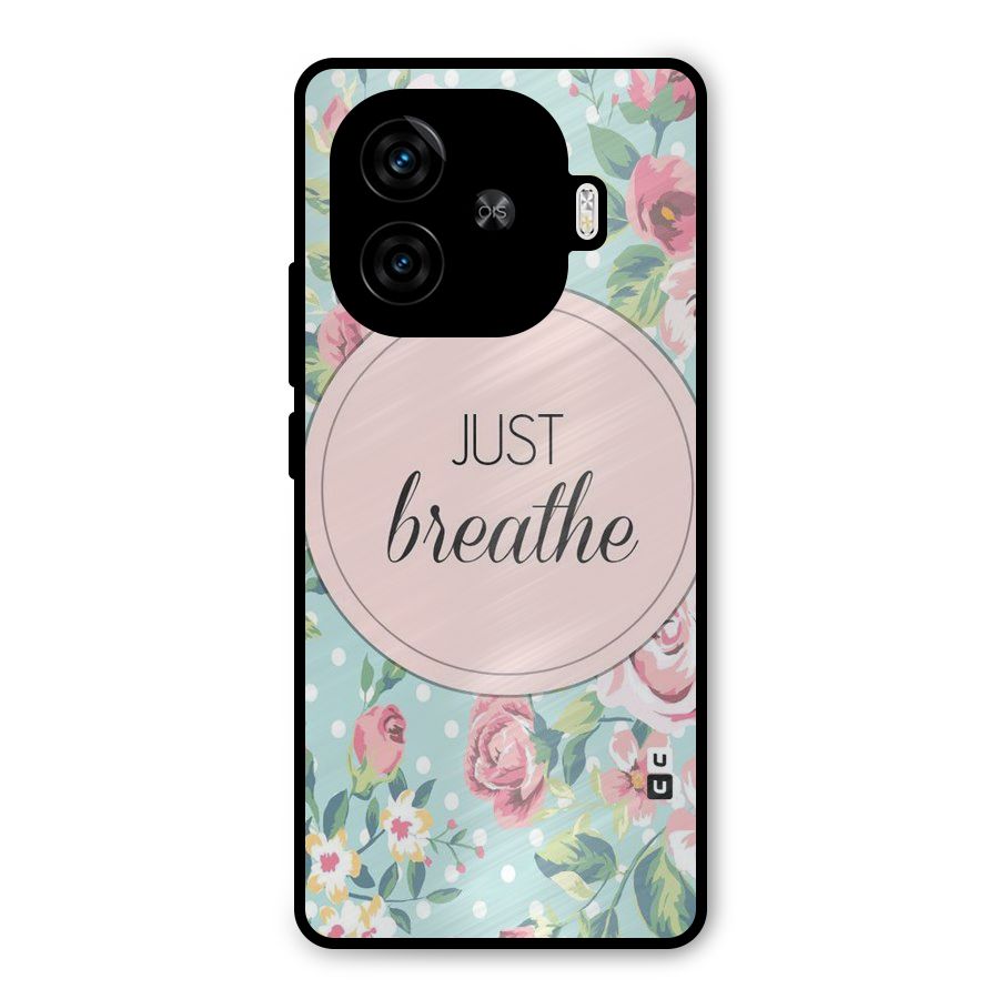 Floral Bloom Metal Back Case for iQOO Z9 Turbo