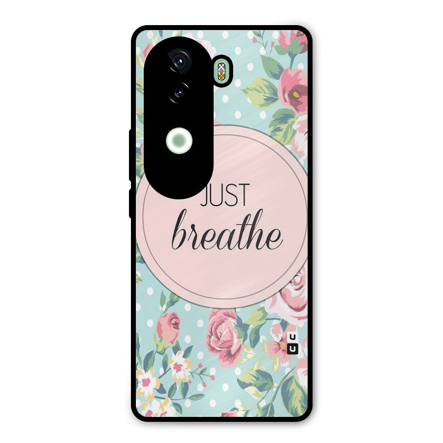 Floral Bloom Metal Back Case for iQOO Z9s
