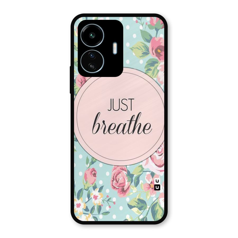 Floral Bloom Metal Back Case for vivo iQOO Z6 Lite 5G