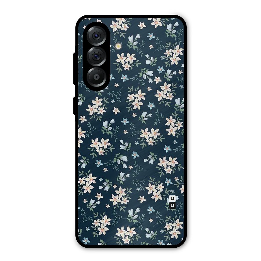 Floral Blue Bloom Metal Back Case for Galaxy A36