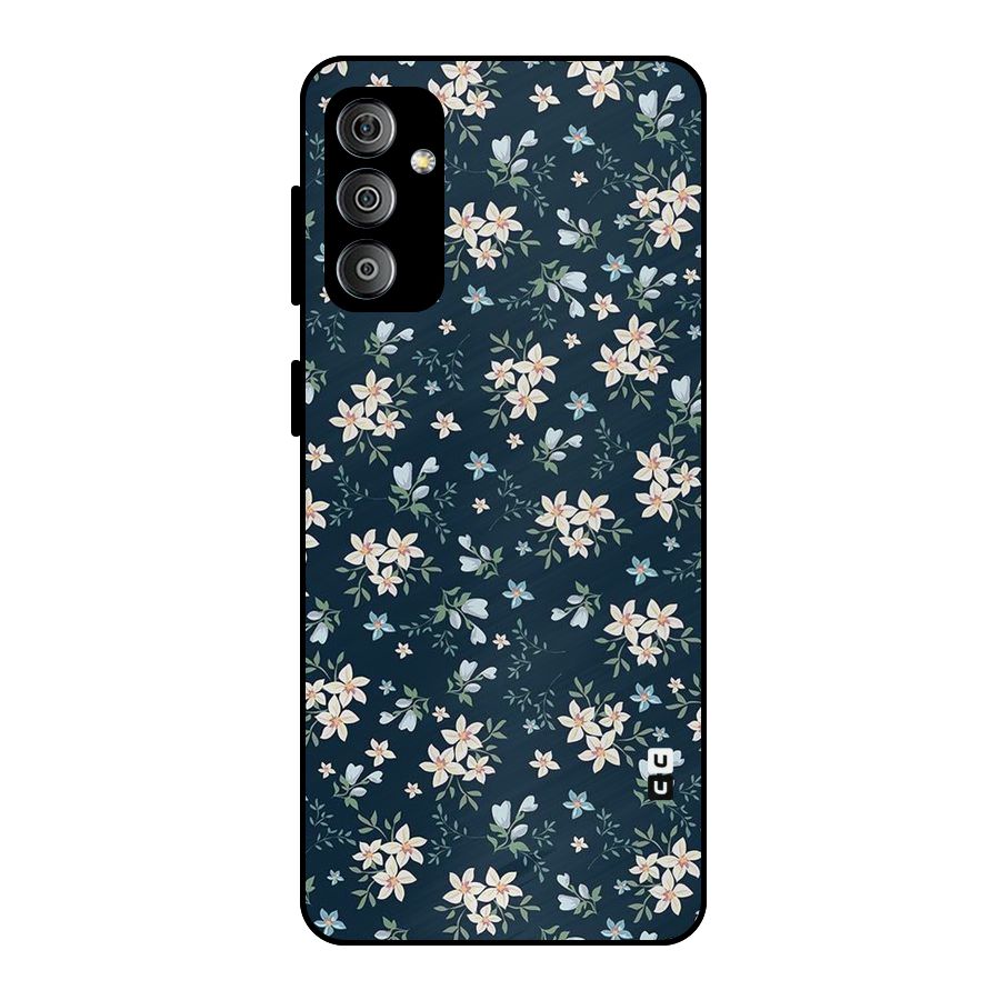Floral Blue Bloom Metal Back Case for Galaxy F23