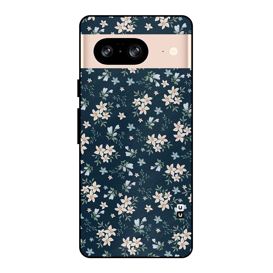 Floral Blue Bloom Metal Back Case for Google Pixel 8