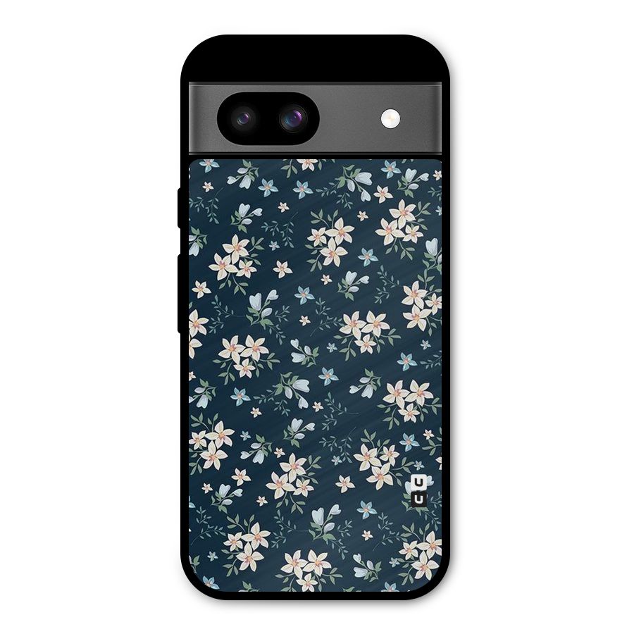 Floral Blue Bloom Metal Back Case for Google Pixel 8a