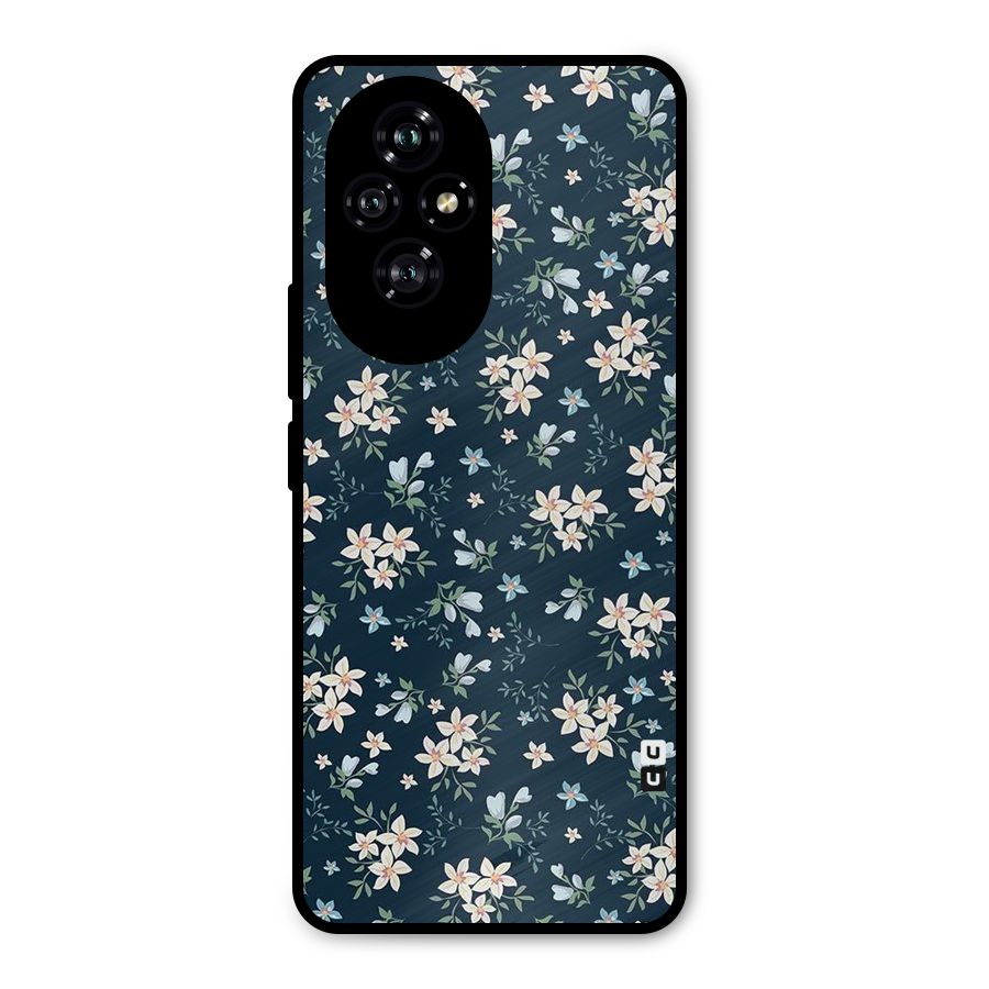 Floral Blue Bloom Metal Back Case for Honor 200