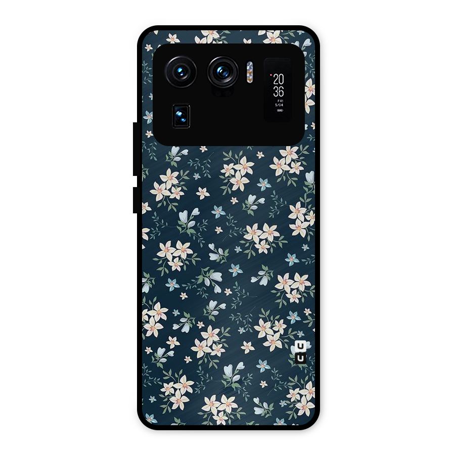 Floral Blue Bloom Metal Back Case for Mi 11 Ultra