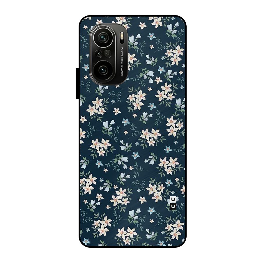 Floral Blue Bloom Metal Back Case for Mi 11x