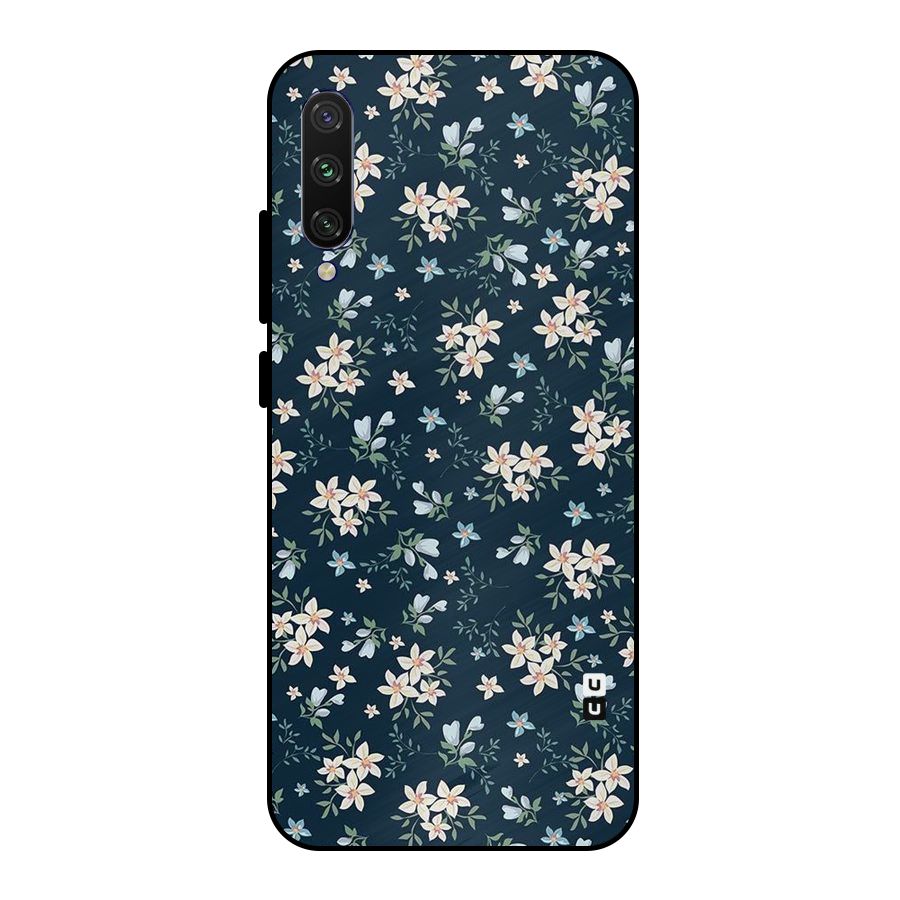 Floral Blue Bloom Metal Back Case for Mi A3