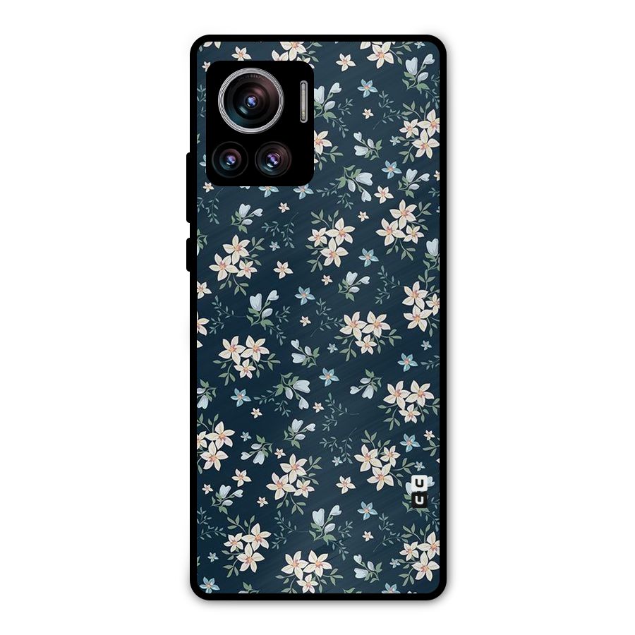Floral Blue Bloom Metal Back Case for Motorola Edge 30 Ultra