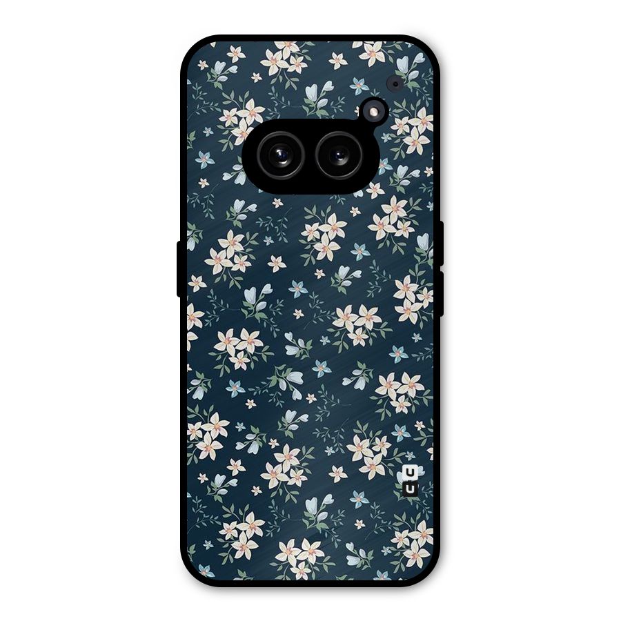 Floral Blue Bloom Metal Back Case for Nothing Phone 2a Plus