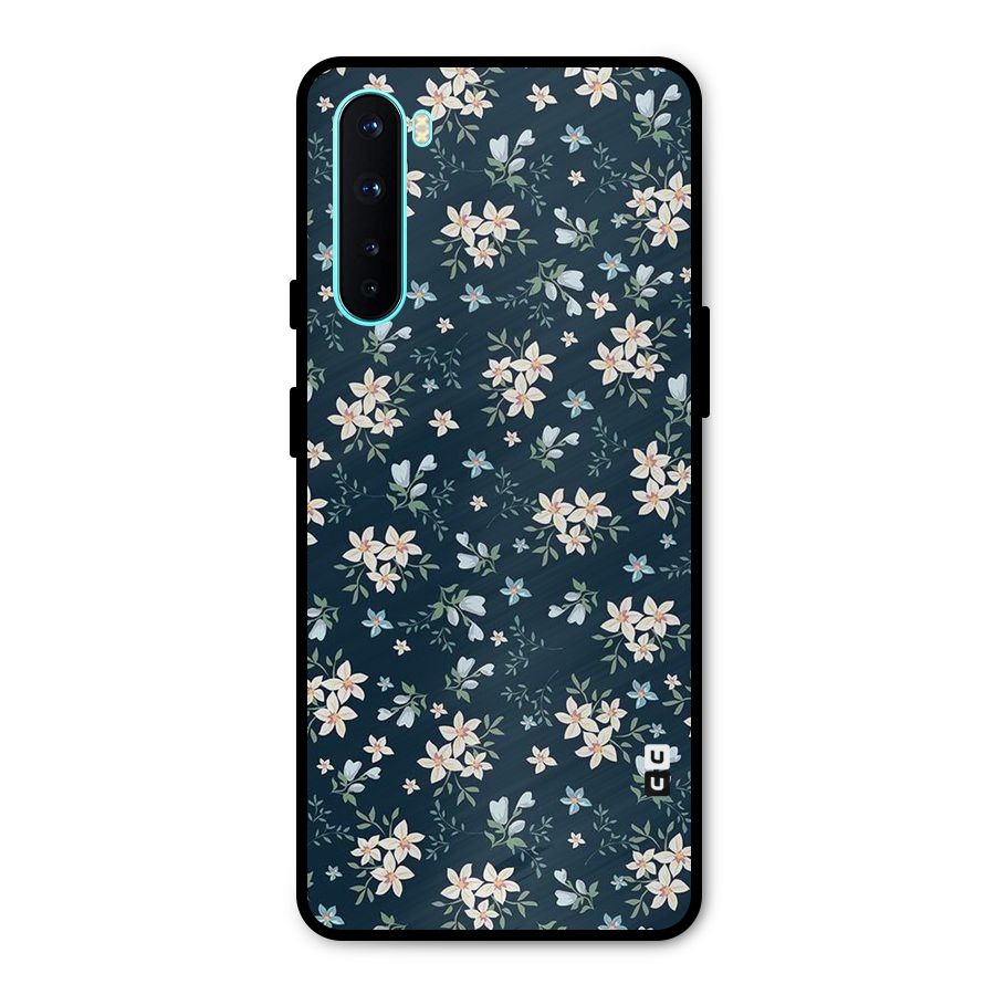 Floral Blue Bloom Metal Back Case for OnePlus Nord