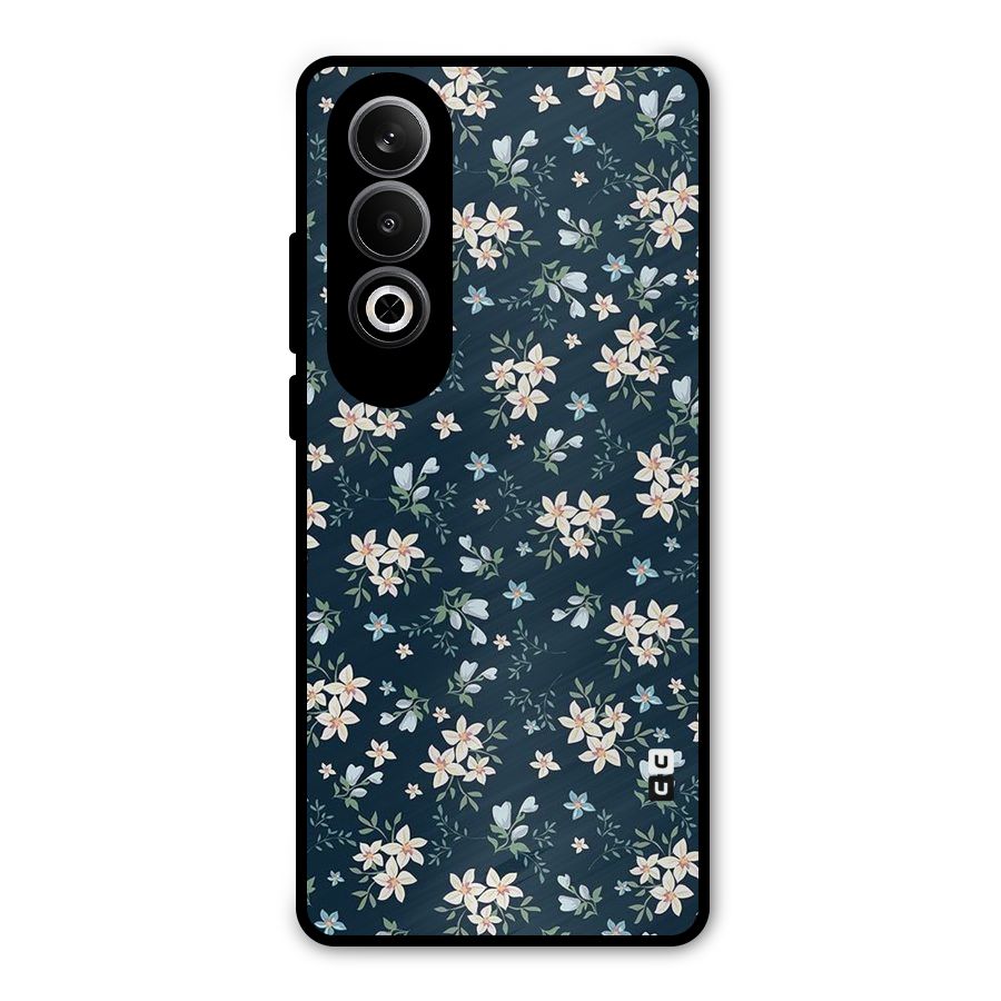 Floral Blue Bloom Metal Back Case for OnePlus Nord CE4