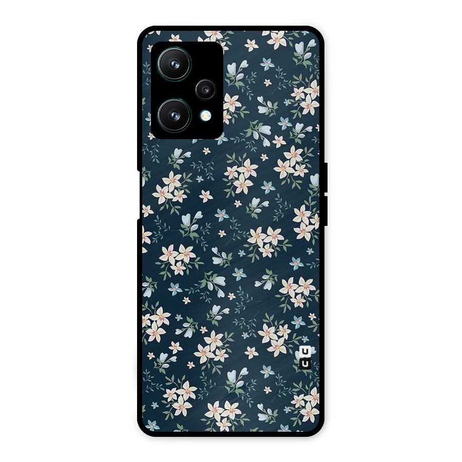 Floral Blue Bloom Metal Back Case for Realme 9 Pro 5G