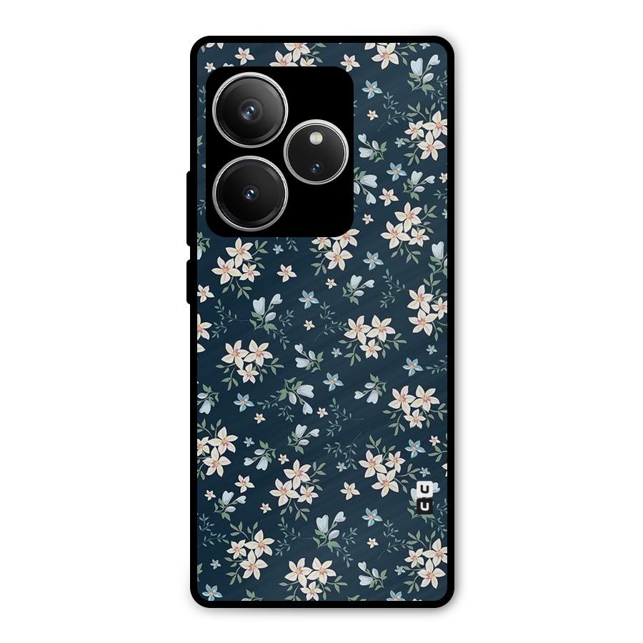 Floral Blue Bloom Metal Back Case for Realme GT 6