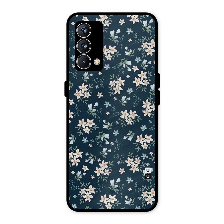 Floral Blue Bloom Metal Back Case for Realme GT Master Edition