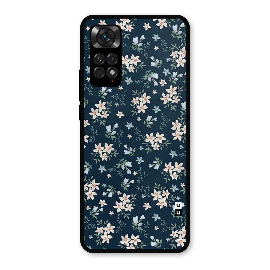 Floral Blue Bloom Metal Back Case for Redmi Note 11s