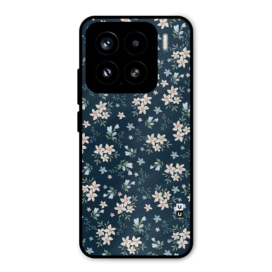 Floral Blue Bloom Metal Back Case for Xiaomi 15