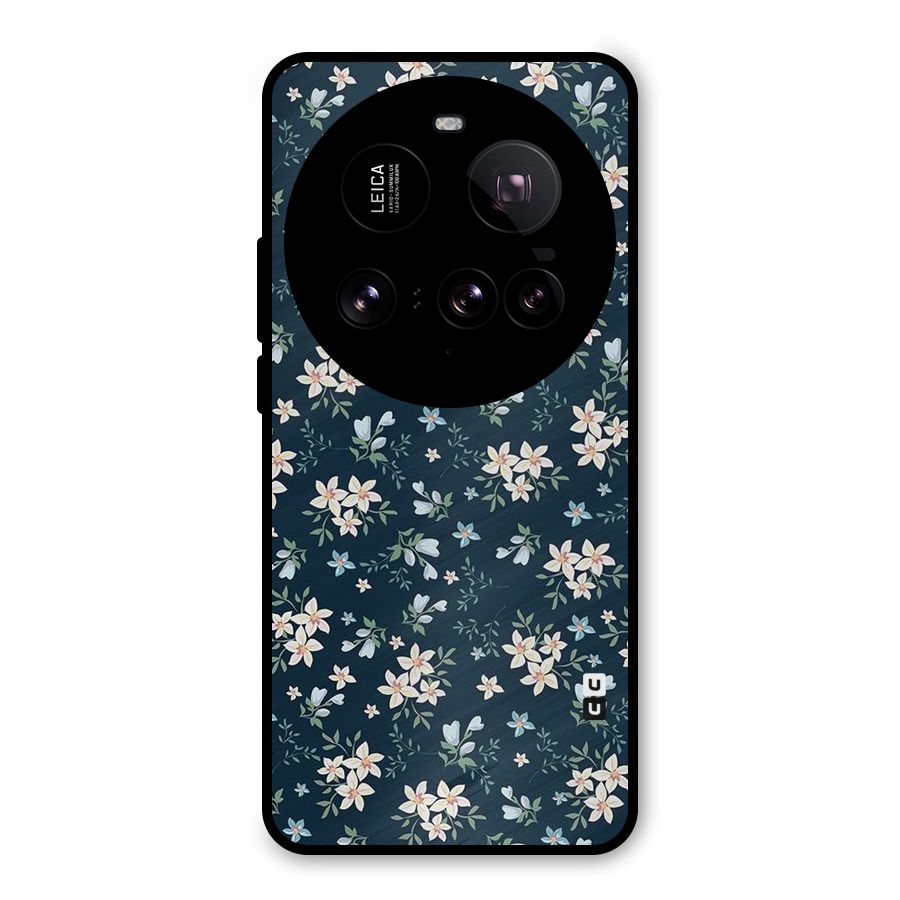 Floral Blue Bloom Metal Back Case for Xiaomi 15 Ultra