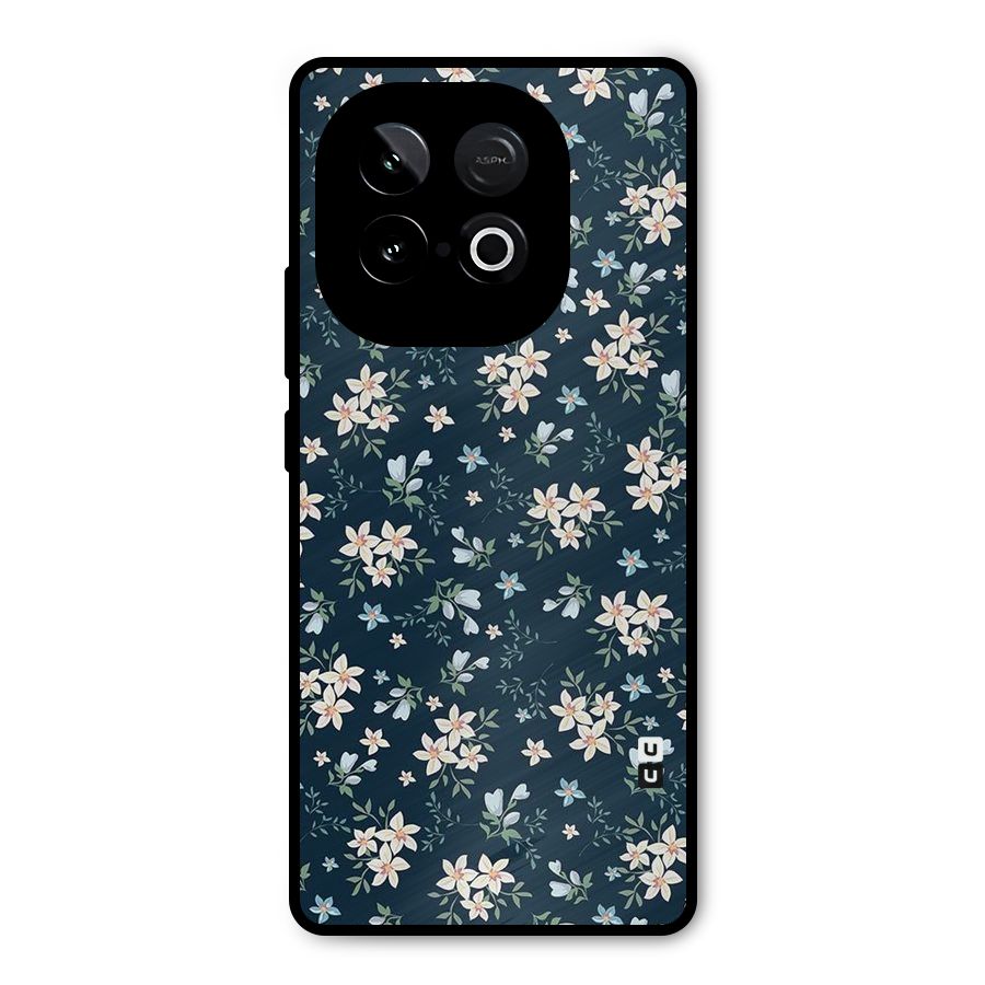 Floral Blue Bloom Metal Back Case for iQOO Neo 10