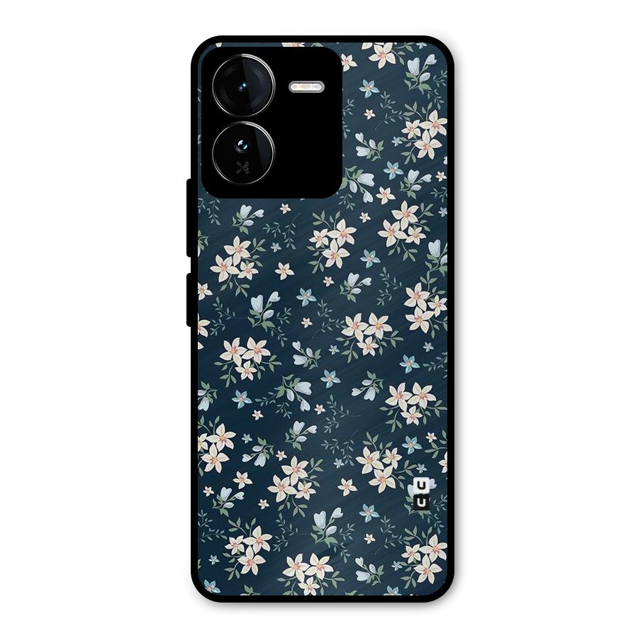 Floral Blue Bloom Metal Back Case for iQOO Z9