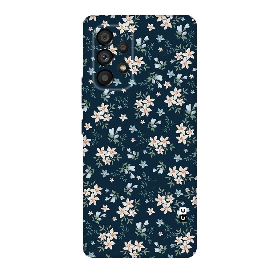Floral Blue Bloom Original Polycarbonate Back Case for Galaxy A53 5G