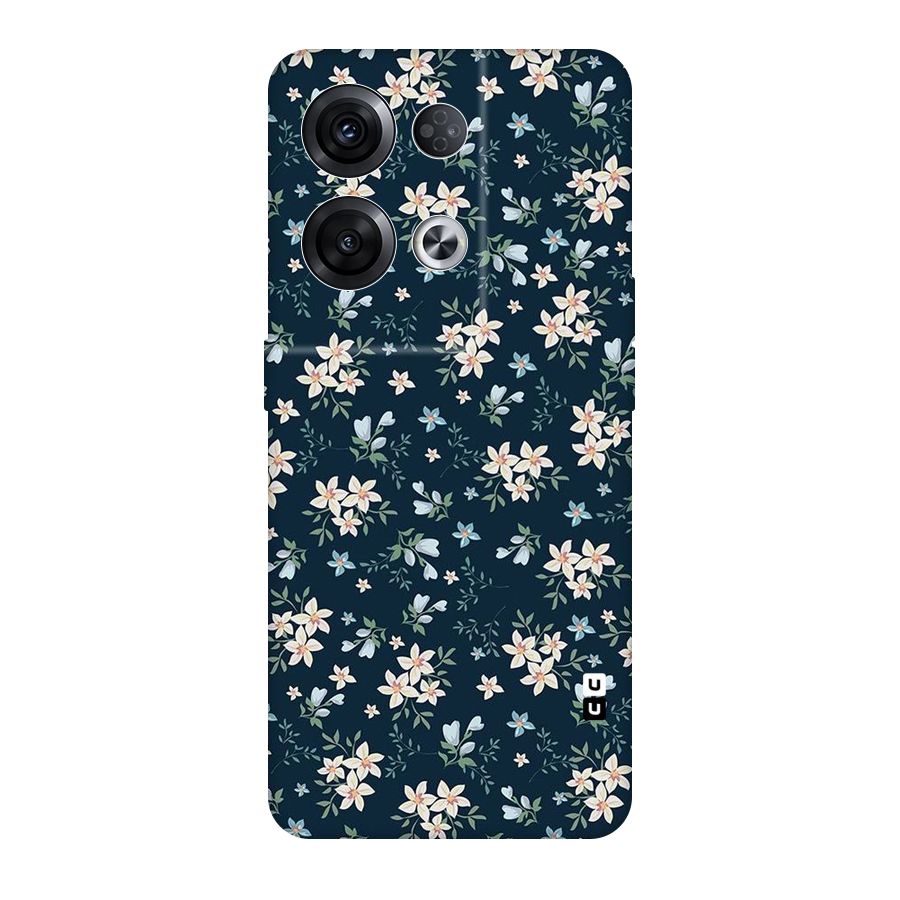 Floral Blue Bloom Original Polycarbonate Back Case for Oppo Reno8 Pro 5G
