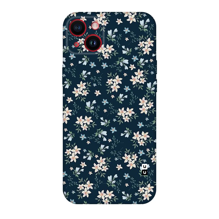 Floral Blue Bloom Original Polycarbonate Back Case for iPhone 14 Plus