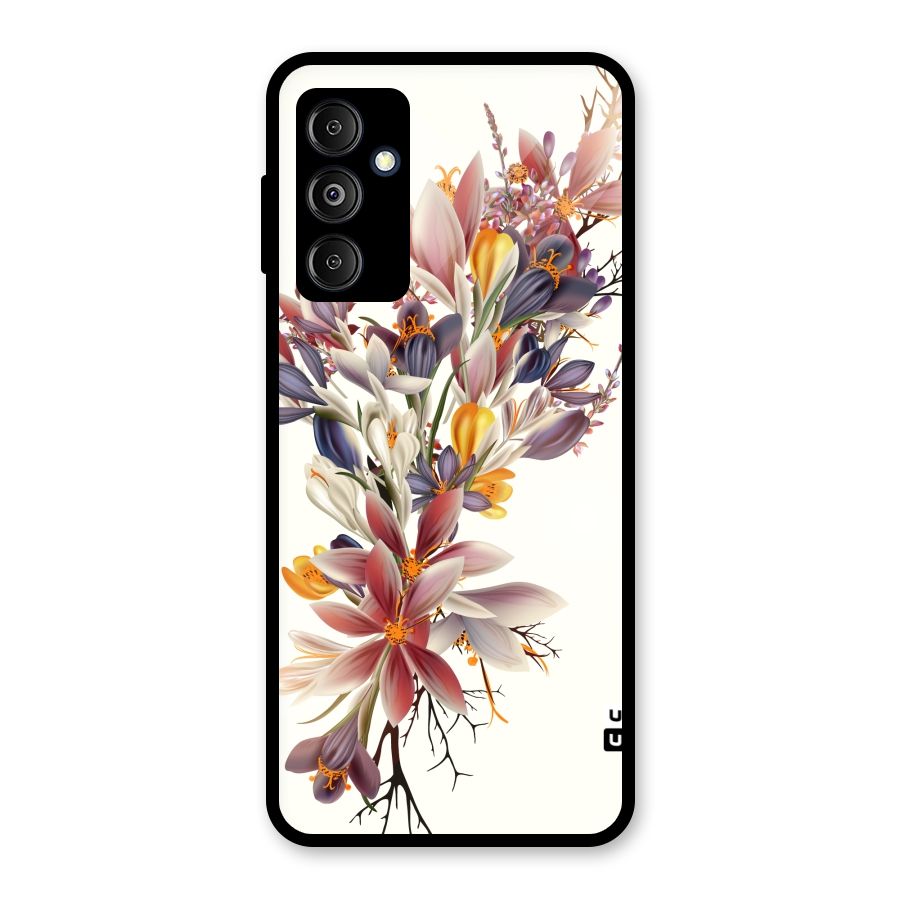 Floral Bouquet Glass Back Case for Galaxy M14 5G