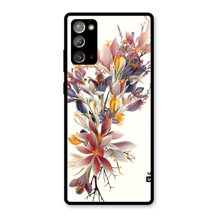 Floral Bouquet Glass Back Case for Galaxy Note 20