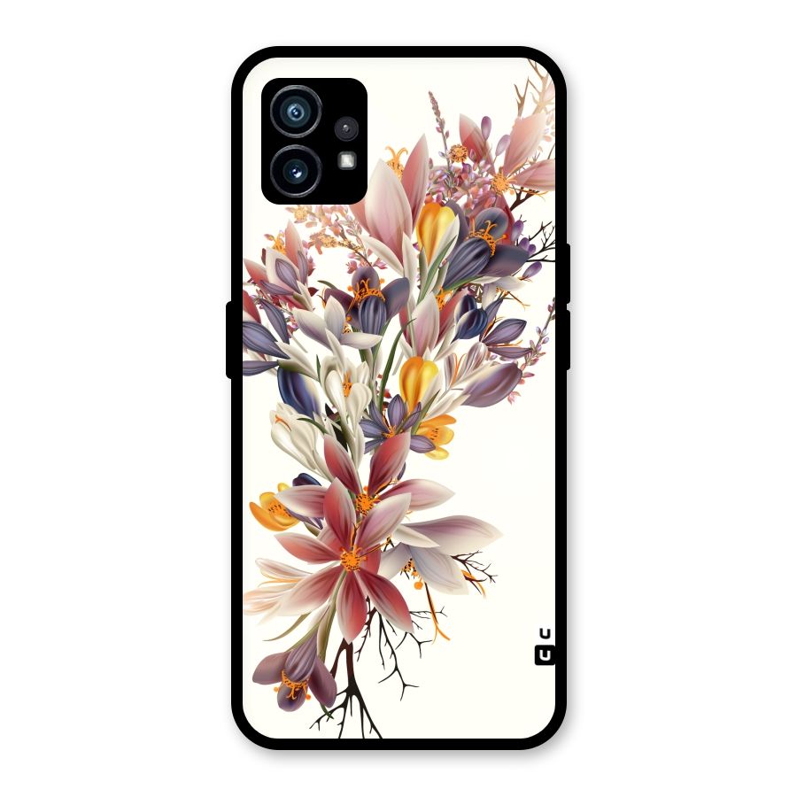 Floral Bouquet Glass Back Case for Nothing Phone 1