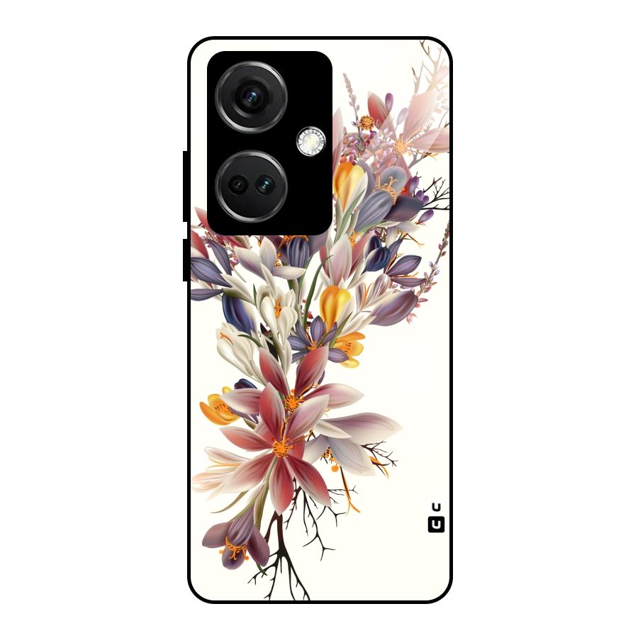 Floral Bouquet Glass Back Case for OnePlus Nord CE 3 5G