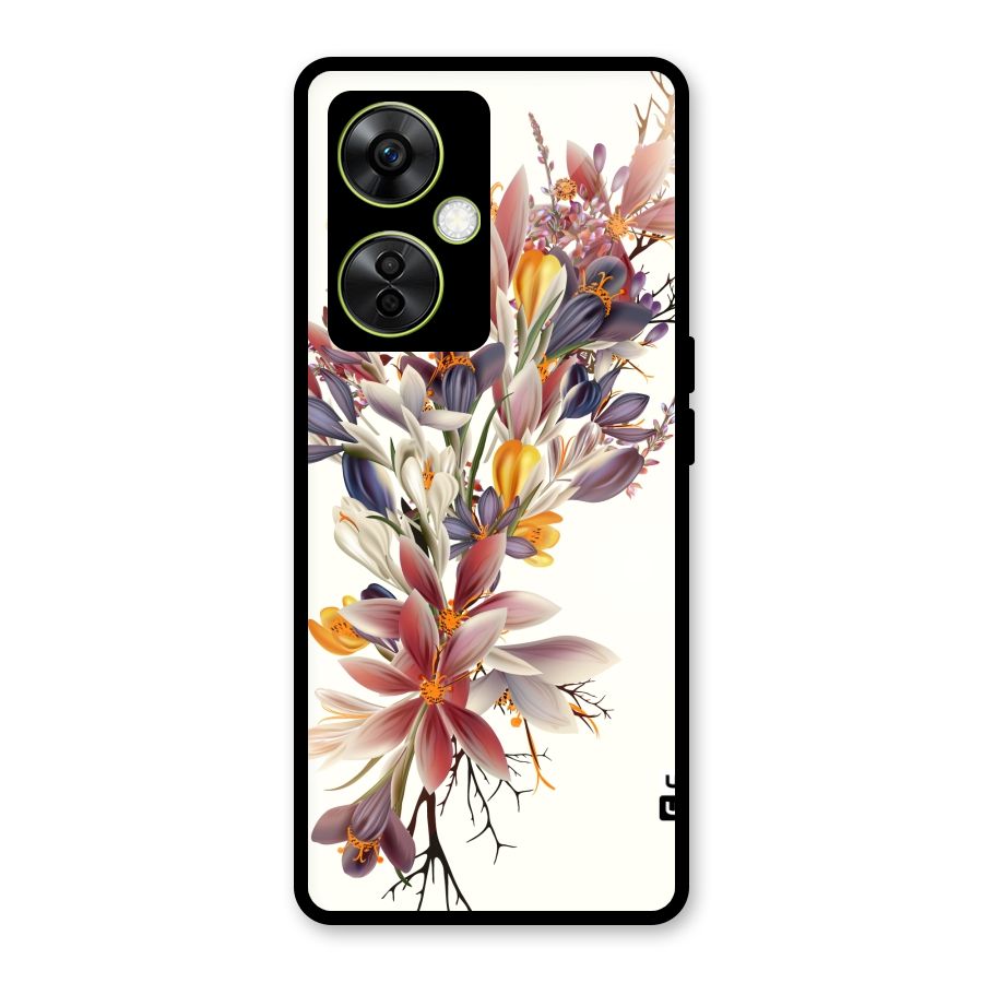 Floral Bouquet Glass Back Case for OnePlus Nord CE 3 Lite