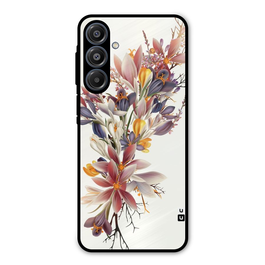 Floral Bouquet Metal Back Case for Galaxy A16 5G