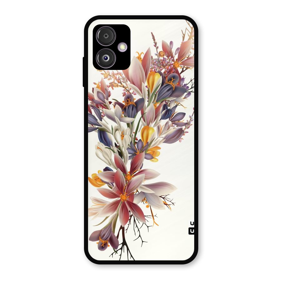 Floral Bouquet Metal Back Case for Galaxy F14