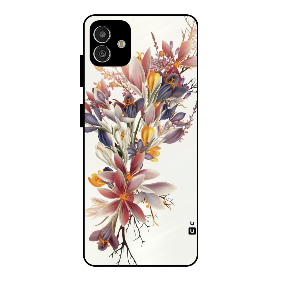 Floral Bouquet Metal Back Case for Galaxy M13 5G