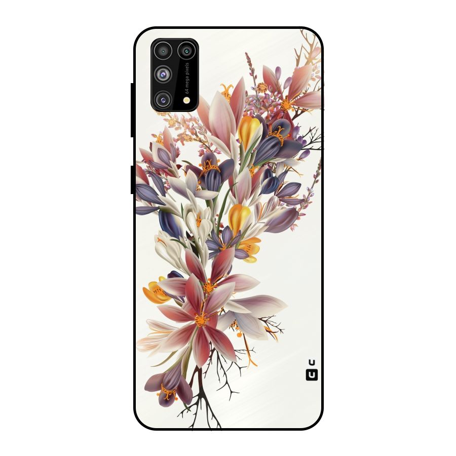 Floral Bouquet Metal Back Case for Galaxy M31