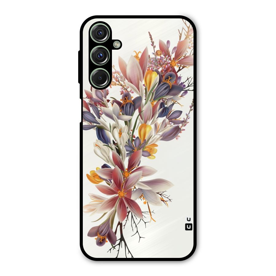 Floral Bouquet Metal Back Case for Galaxy M34