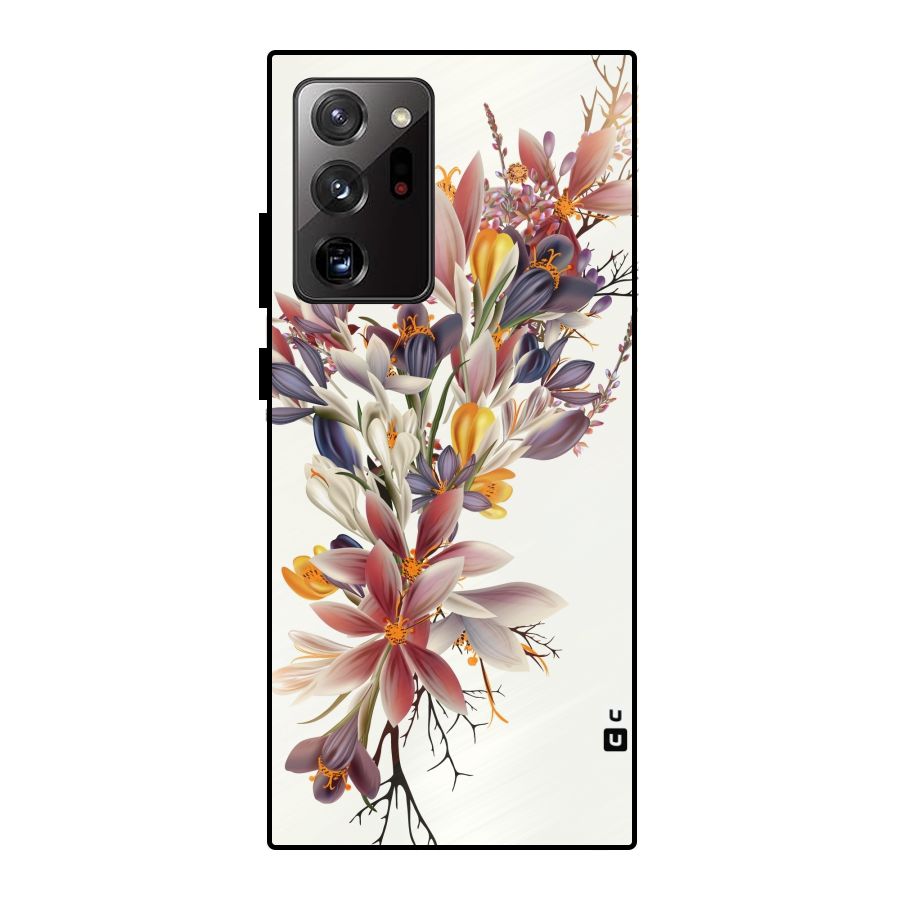 Floral Bouquet Metal Back Case for Galaxy Note 20 Ultra