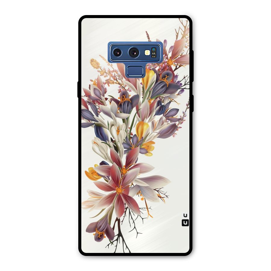 Floral Bouquet Metal Back Case for Galaxy Note 9